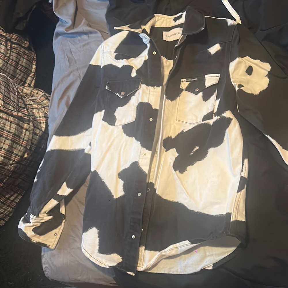 Cow print Calvin Klein shirt